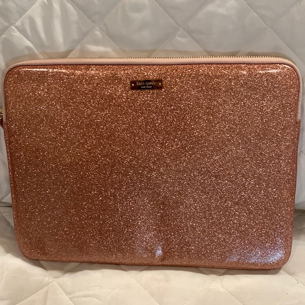 Kate Spade Pink Glitter Laptop/Tablet Sleeve